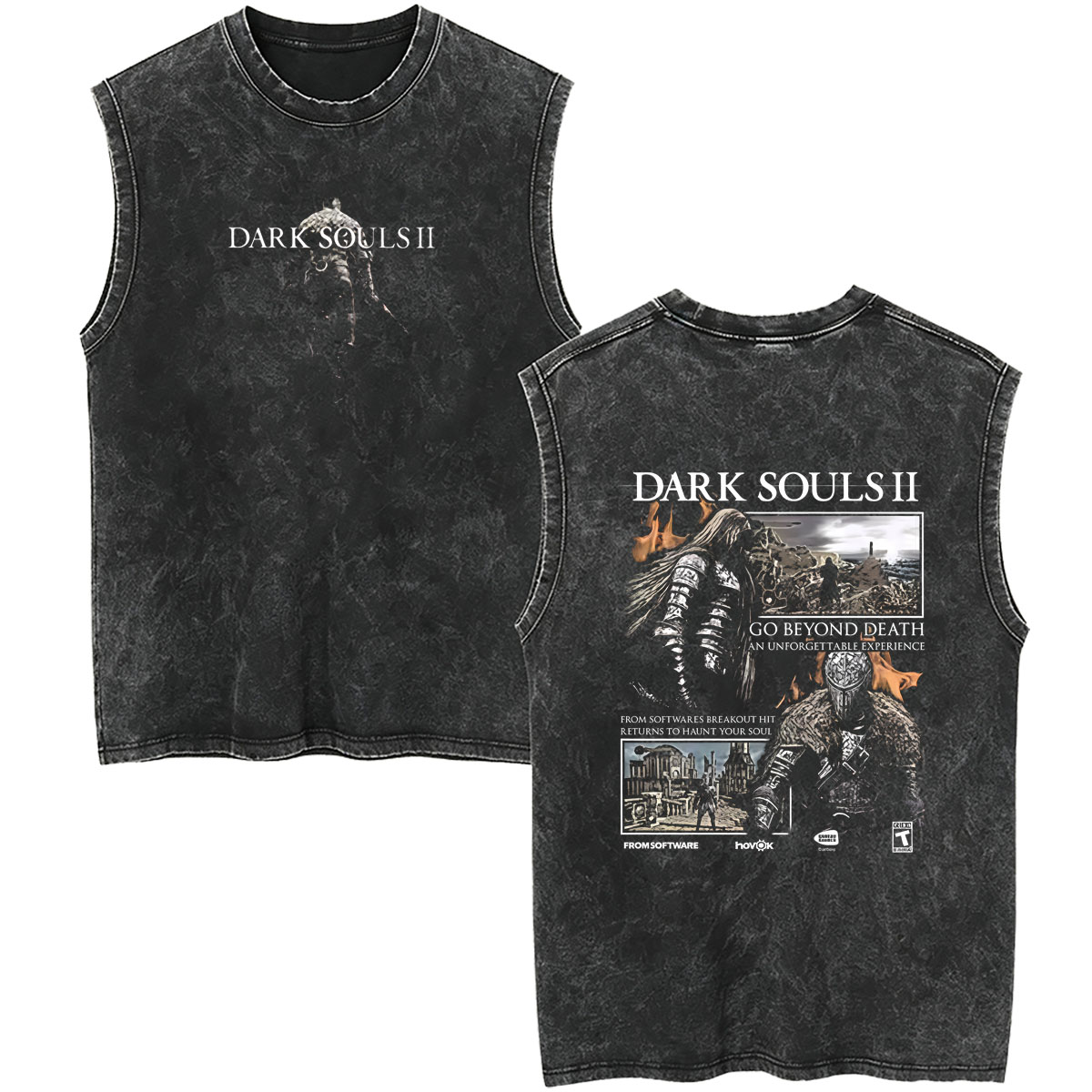 Vintage Fashion Game - Washed Vintage Game Dark Souls Merch