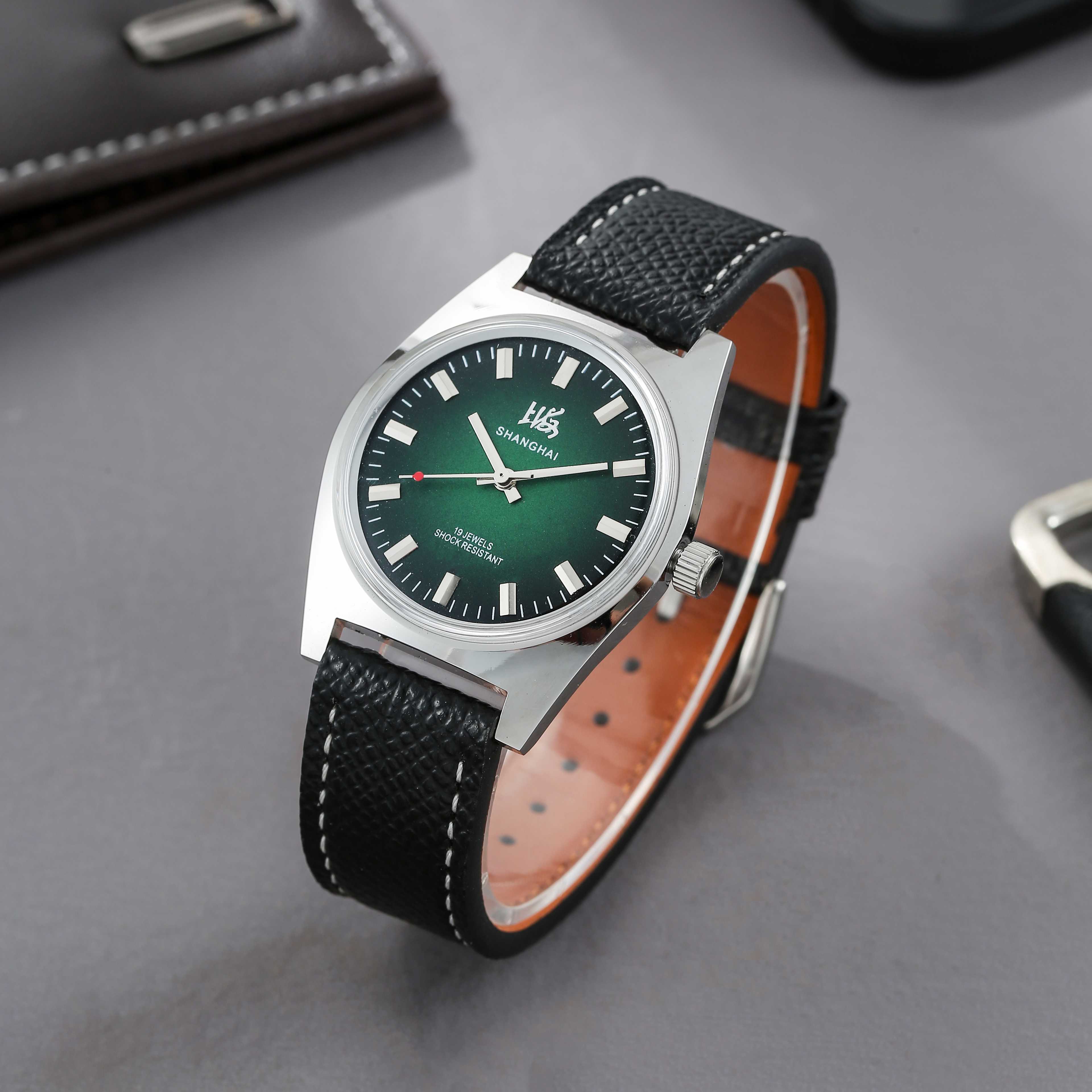 Vintage Fashion Wholesale - Shanghai 36MM Men's Hand-Wind Mechanical Watch