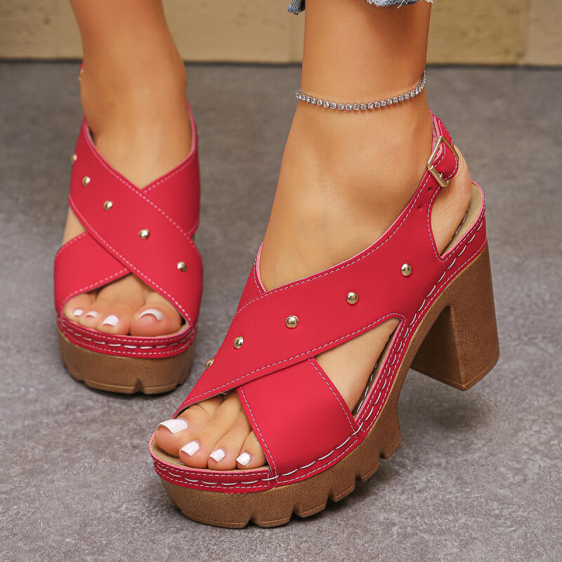 Vintage Fashion Heels - Vintage Super High Heel Cross Strap