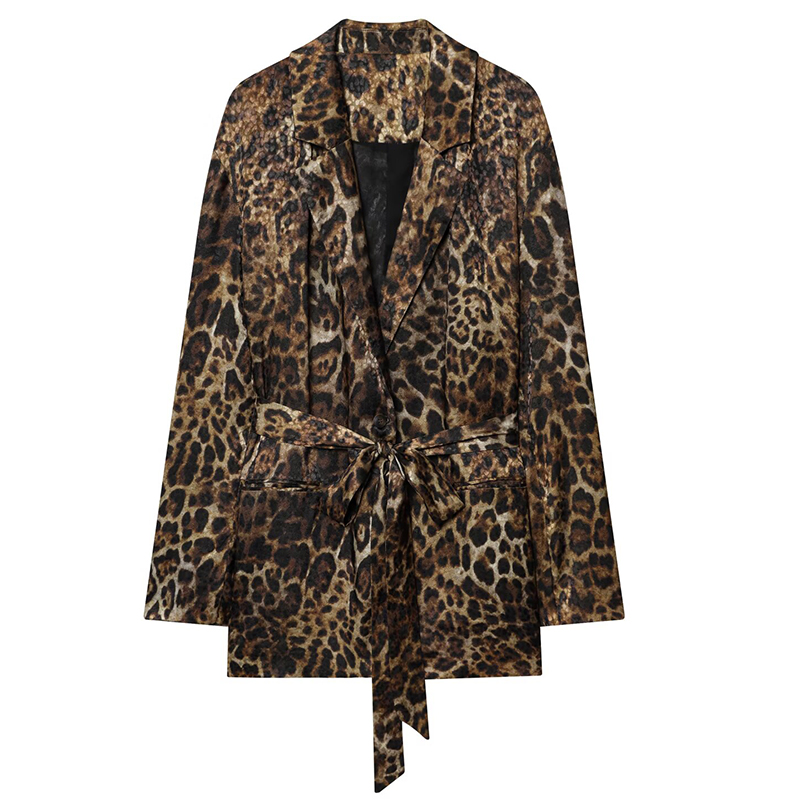 HXAO Leopard Pants Sets 2 Piec - Vintage Fashion Jacket ulasan dan harga