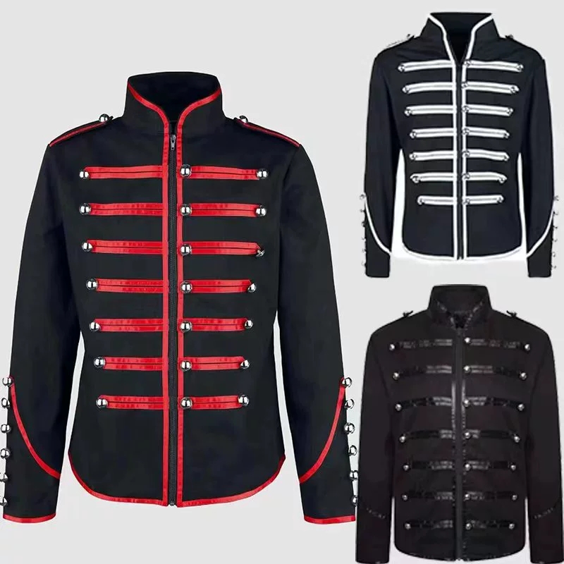 Men's Steampunk Rockstar Jacke - Vintage Fashion Jacket ulasan dan harga