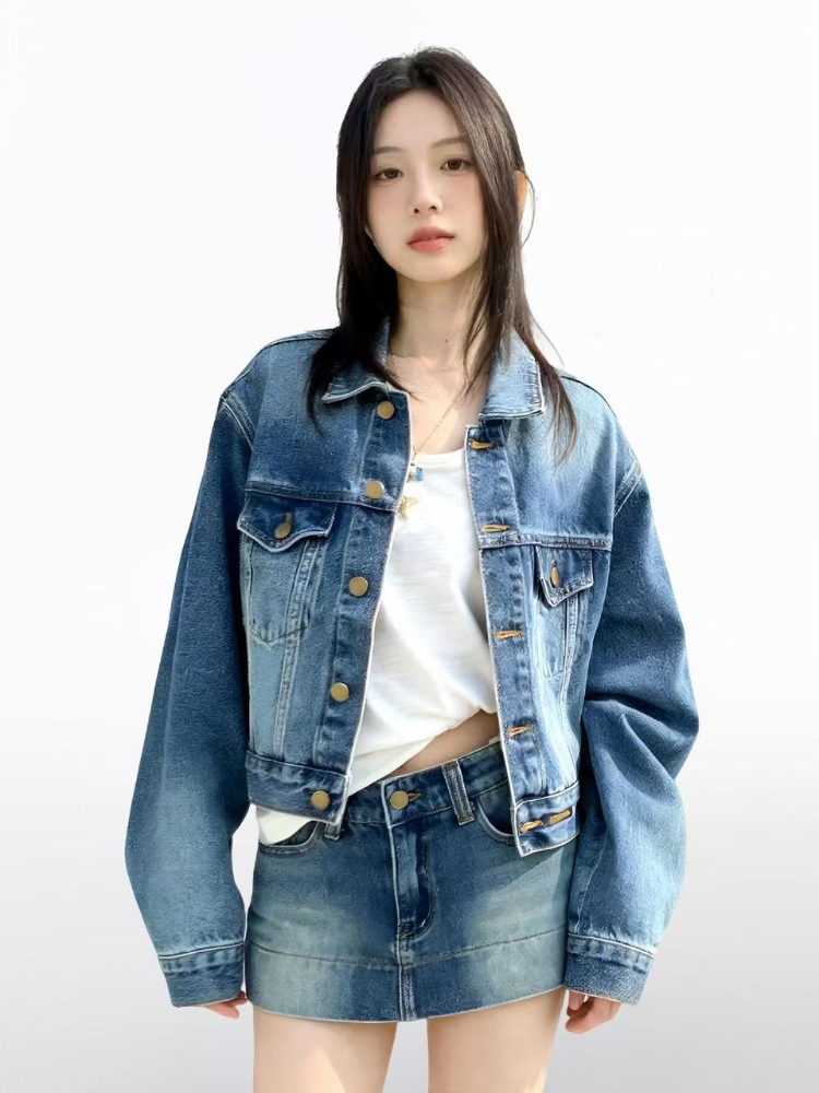 Women American Vintage 2 Piece - Vintage Fashion Jacket ulasan dan harga