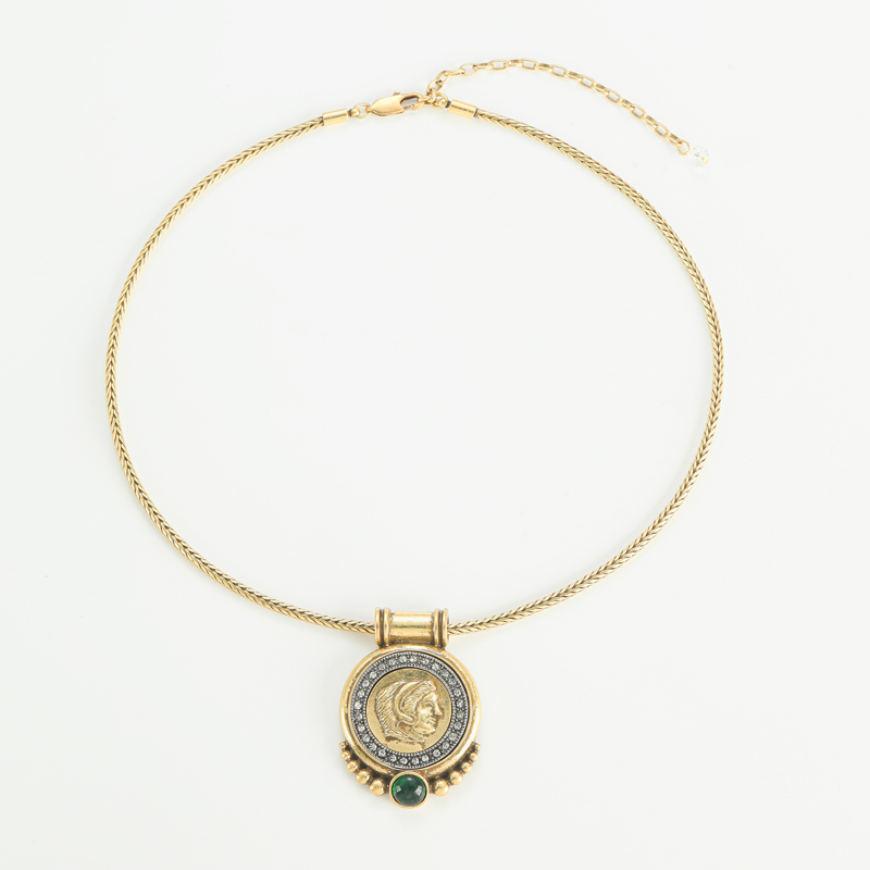Head Ancient Coin Pendant Chok - Vintage Fashion Trends 2025 ulasan dan harga