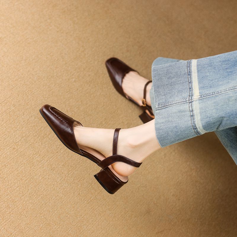 Girseaby 2025 Female Sandals S - Vintage Fashion Heels ulasan dan harga
