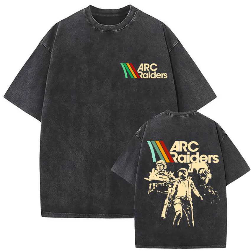 100% Cotton Arc Raiders T-shir - Vintage Fashion Game ulasan dan harga