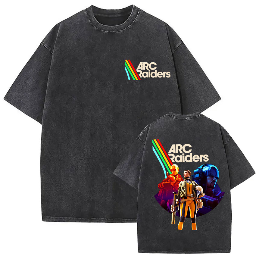 100% Cotton Arc Raiders T-shir - Vintage Fashion Game ulasan dan harga