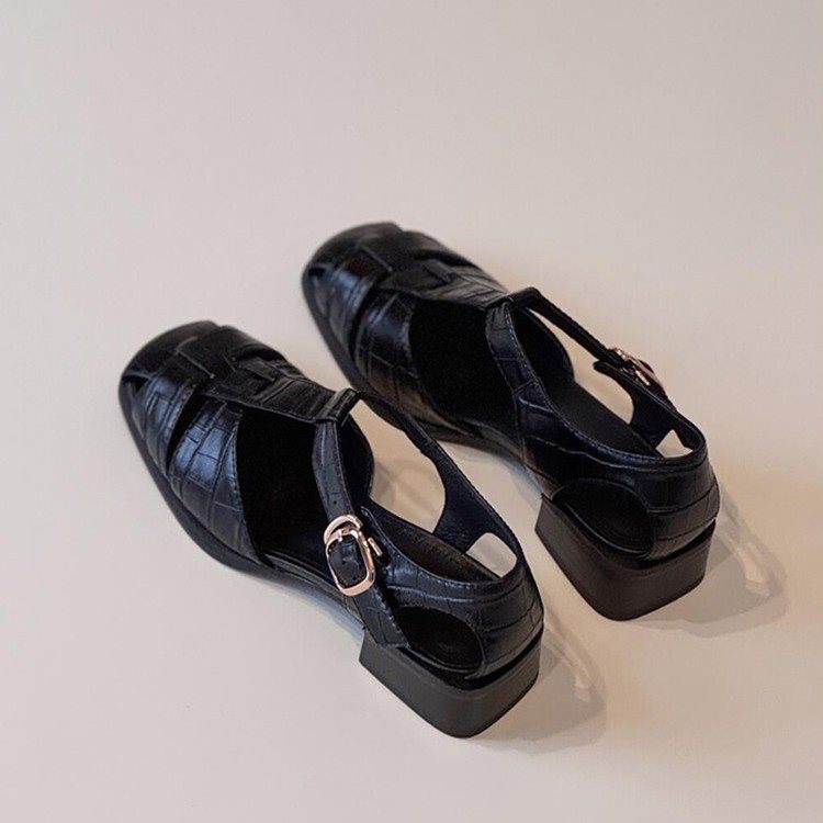 Women's Sandals Summer New Fas - Vintage Fashion Heels ulasan dan harga