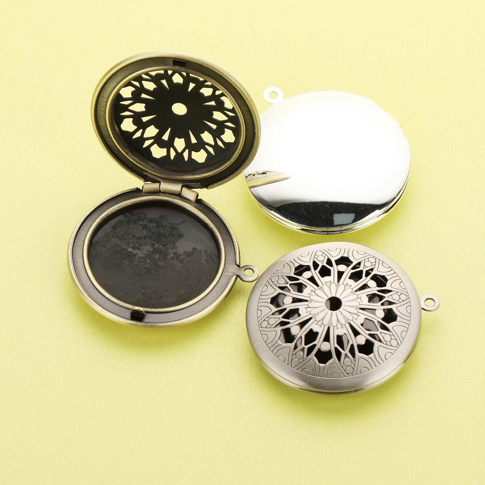5Pcs 31MM Round Filigree Photo - Vintage Fashion Icons ulasan dan harga