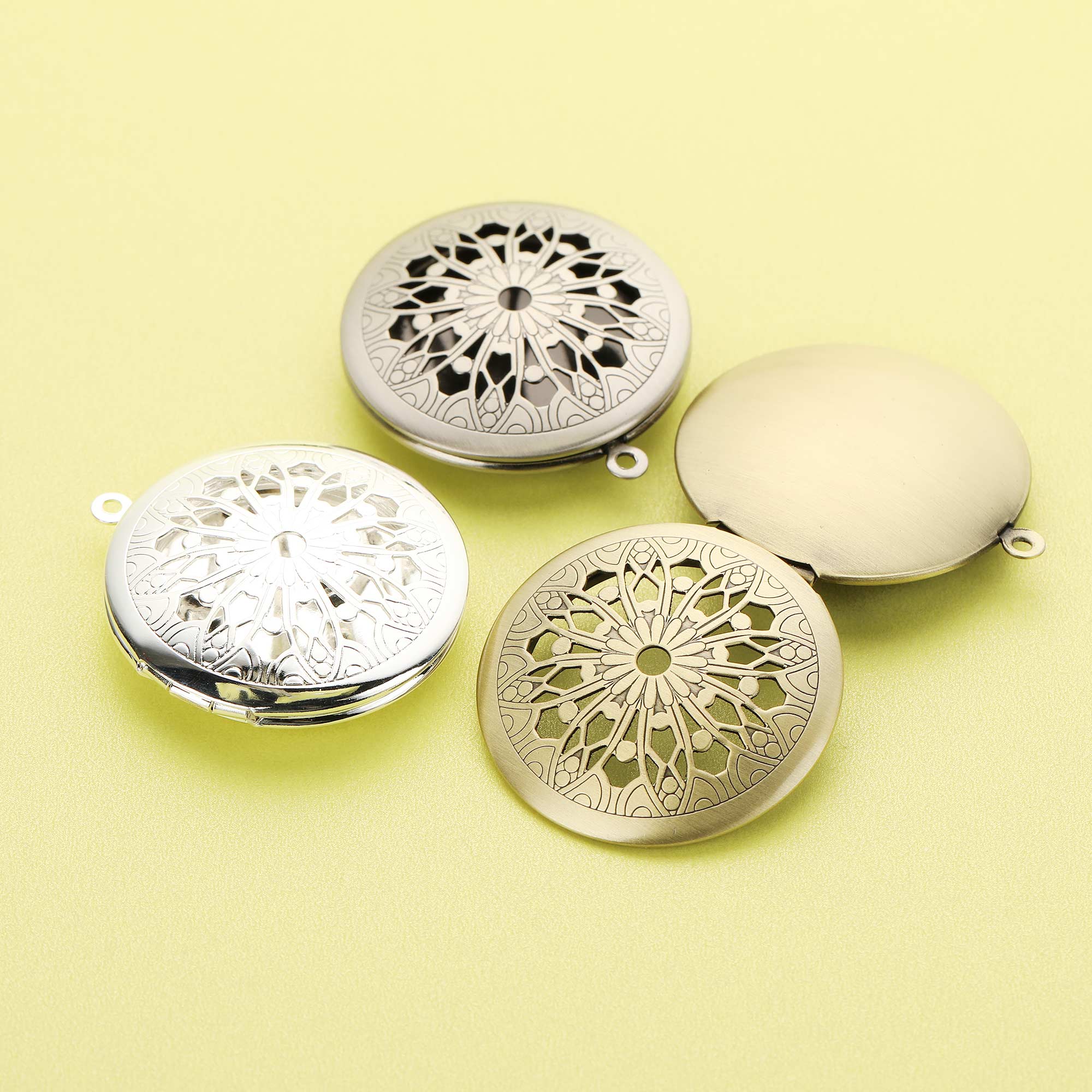 5Pcs 31MM Round Filigree Photo - Vintage Fashion Icons ulasan dan harga
