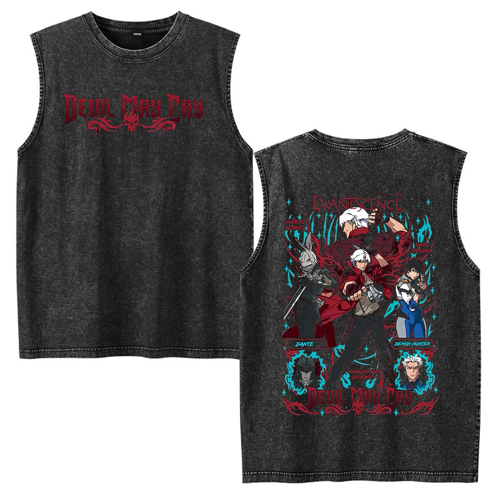 Vintage Washed GAME Devil May  - Vintage Fashion Game ulasan dan harga