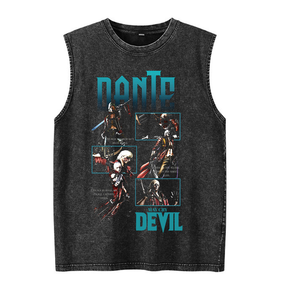 Vintage Washed GAME Devil May  - Vintage Fashion Game ulasan dan harga
