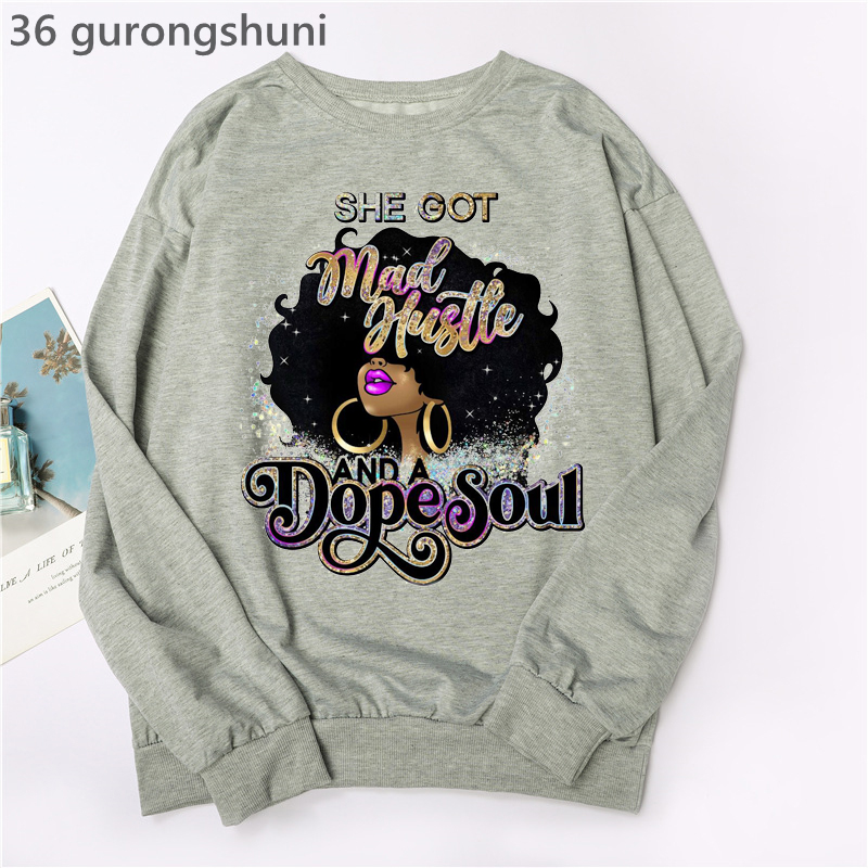 Watercolor Black Girl Magic Ho - Turtleneck Knit 90S ulasan dan harga
