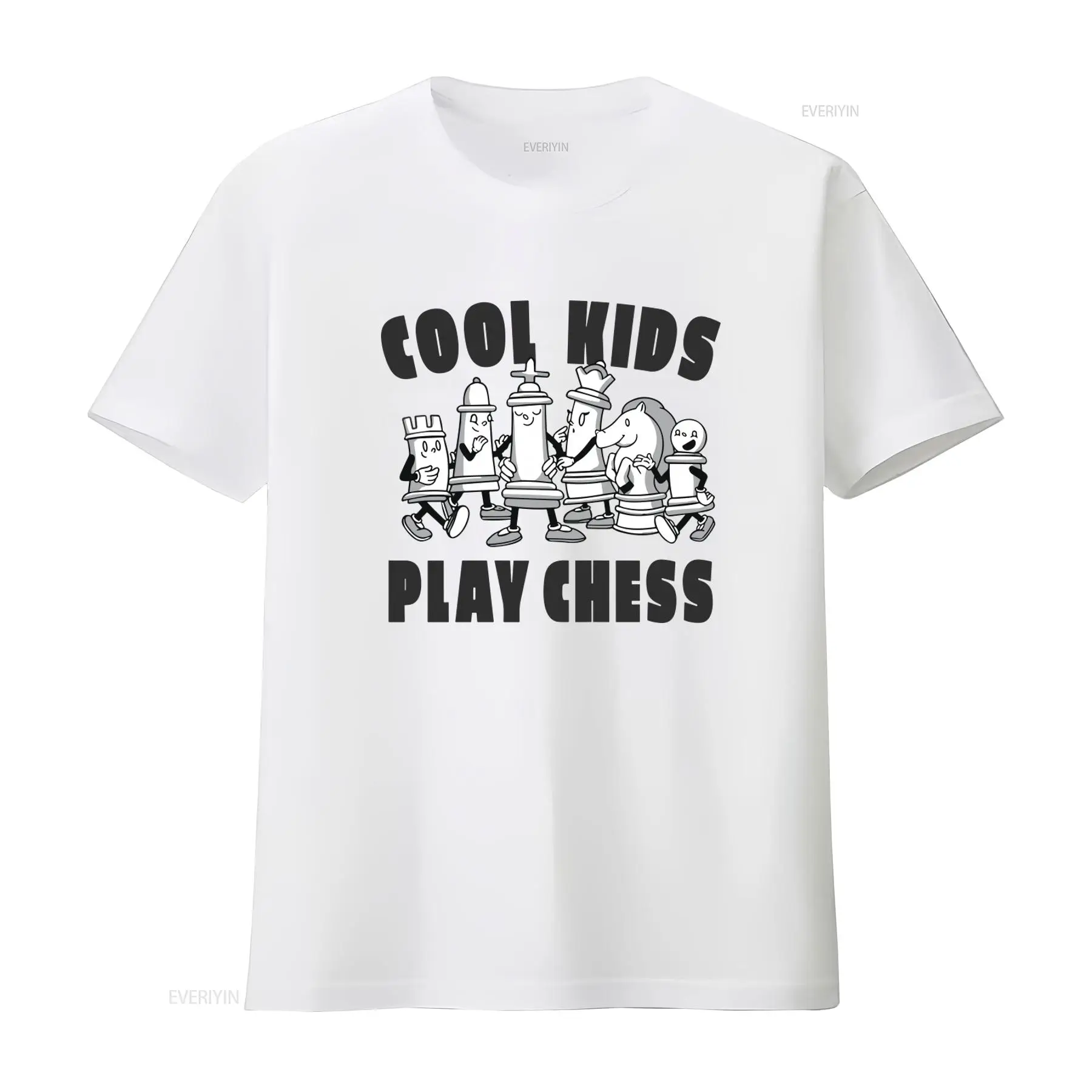 Cool Kids Play Chess 100 Cotto - Vintage Fashion Game ulasan dan harga